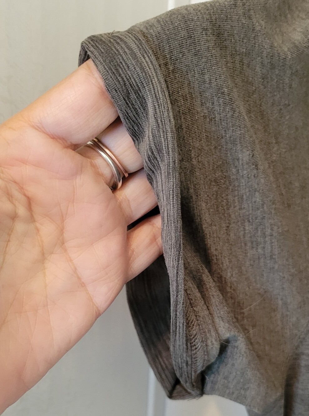 Vuori Halo Essential Jumpsuit Large Heathered Taupe Brown Lounge Jogger Pockets - Picture 7 of 9